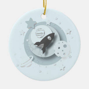 Moon & Stars Customisable Ornament