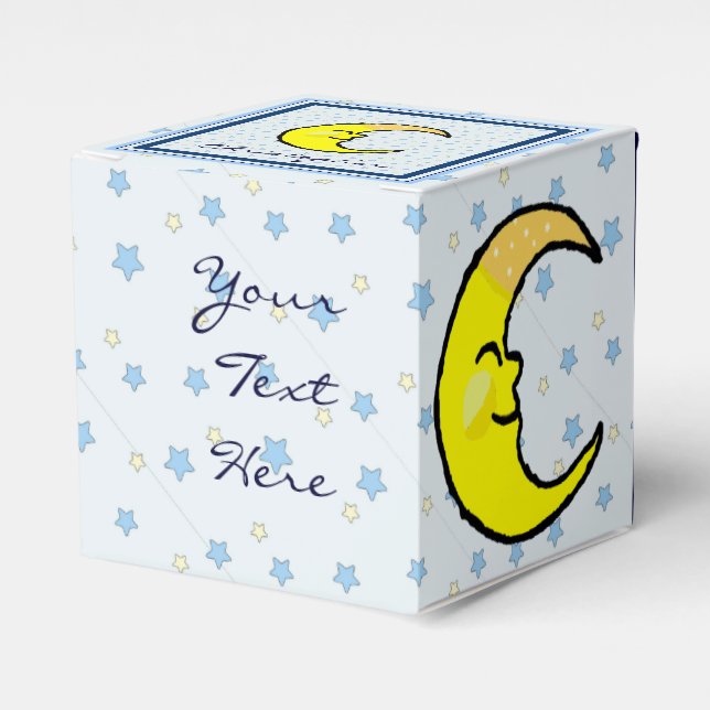 Moon & Stars Favour Box (Front Side)