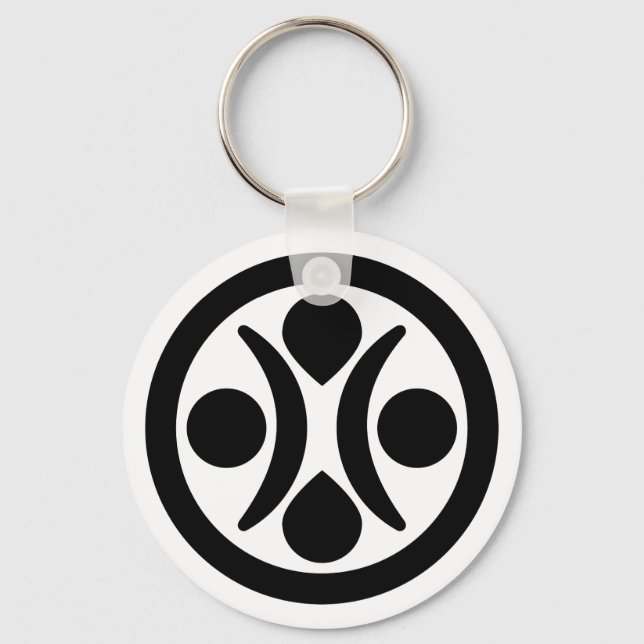 Moon stars key ring (Front)