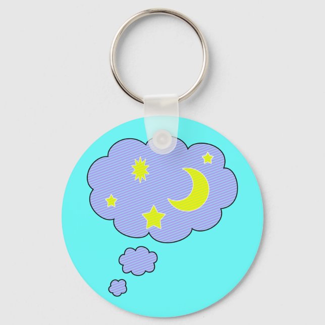 moon stars key ring (Front)