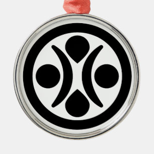 Moon stars metal ornament