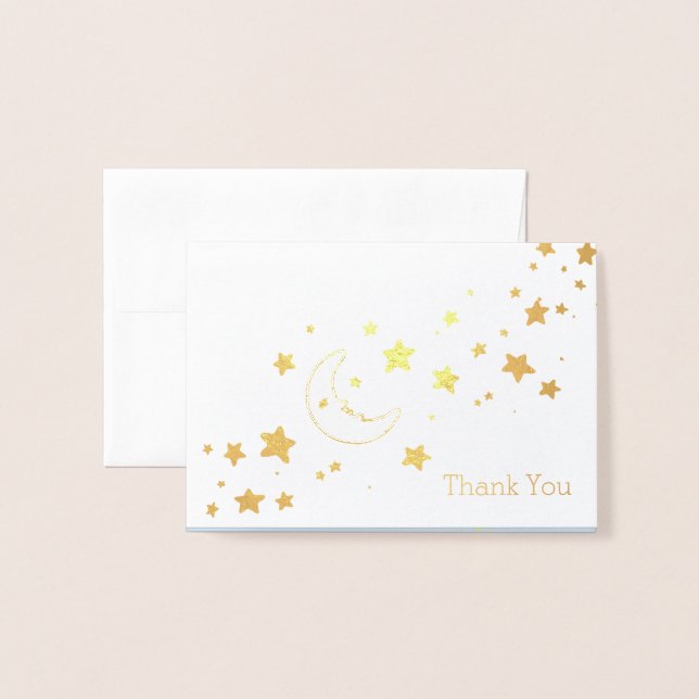 Moon & Stars Note Card Set (Front With Envelope)