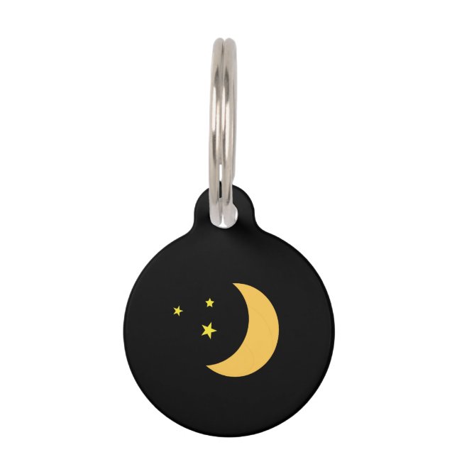 Moon & Stars Set Pet Tag (Front)