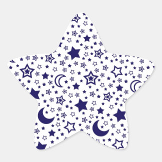 Moon & Stars Star Sticker
