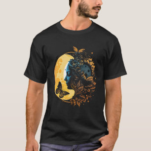 Moon Sun Celestial Monarch Butterfly 3 T-Shirt