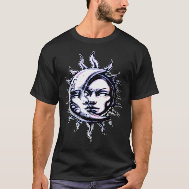Moon Sun Dark Arts Occult Magic Moon Dark Academia T-Shirt (Front)