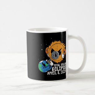 Moon Sun Total Solar Eclipse April 8 2024 Totality Coffee Mug