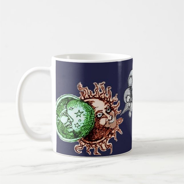 moon sun wind coffee mug (Left)