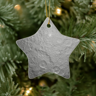 Moon Surface Texture Ceramic Tree Decoration