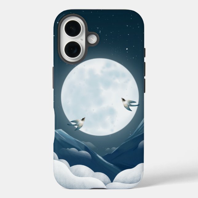 Moon & Swallow Night Phone Case (Back)