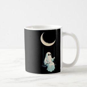 Moon Swing Ghost Shirt Spooky Cute Night October Coffee Mug