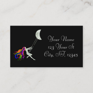 Moon Swinging Redhead Thunder_Cove Business Card