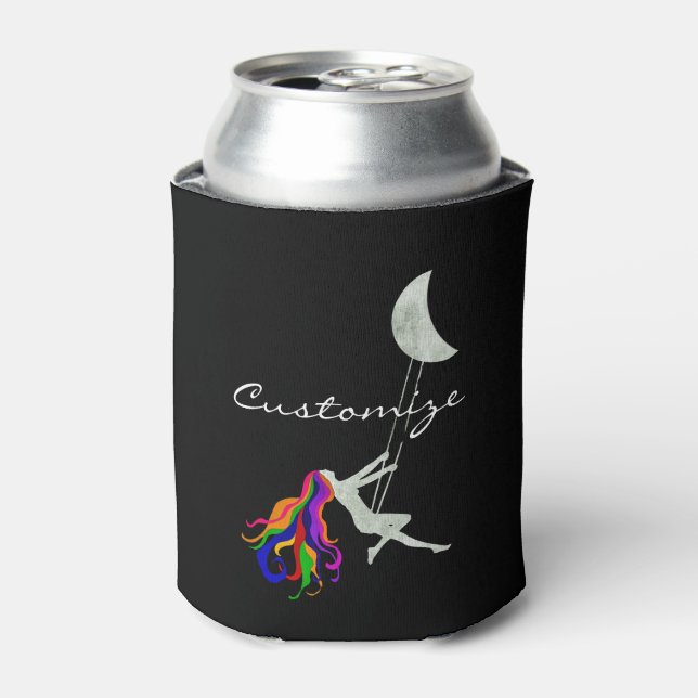 Moon Swinging Redhead Thunder_Cove Can Cooler (Can Front)