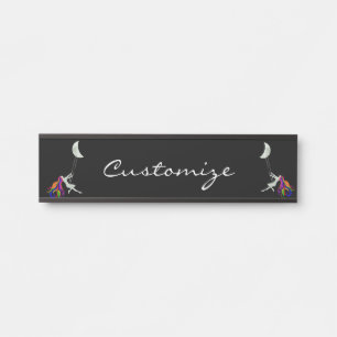 Moon Swinging Redhead Thunder_Cove Door Sign