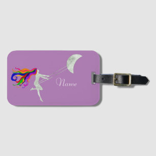 Moon Swinging Redhead Thunder_Cove Luggage Tag