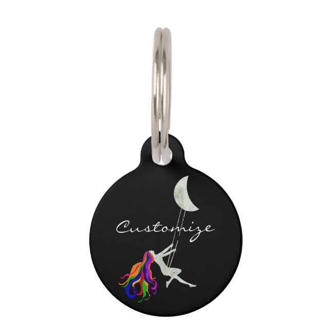 Moon Swinging Redhead Thunder_Cove Pet Tag (Front)