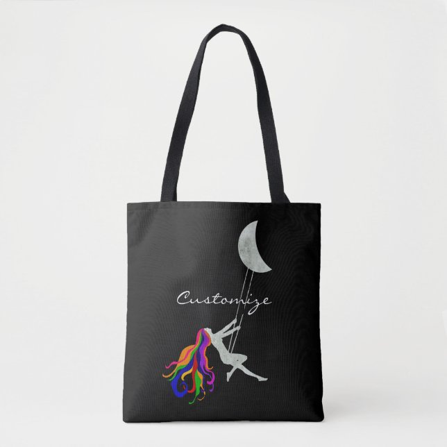 Moon Swinging Redhead Thunder_Cove Tote Bag (Front)