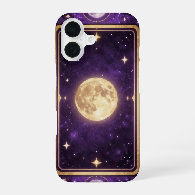 Moon Tarot Card Gold Celestial Case (Back)