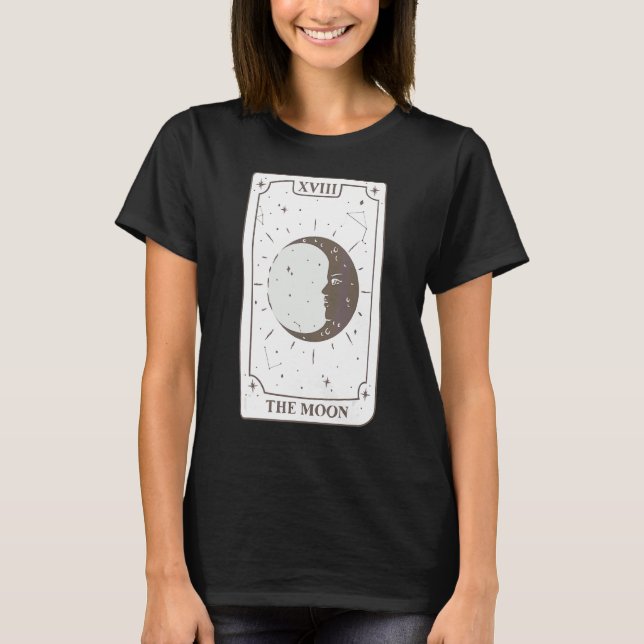 Moon Tarot Card This Tarot Card Of Deviant Moon Ta T-Shirt (Front)