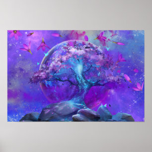 Moon Tree Poster