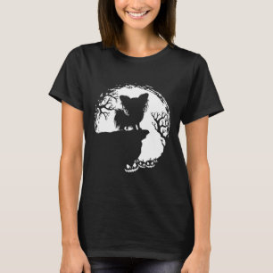 Moon Tree Pumpkin Mountain Incredible  Papillion D T-Shirt