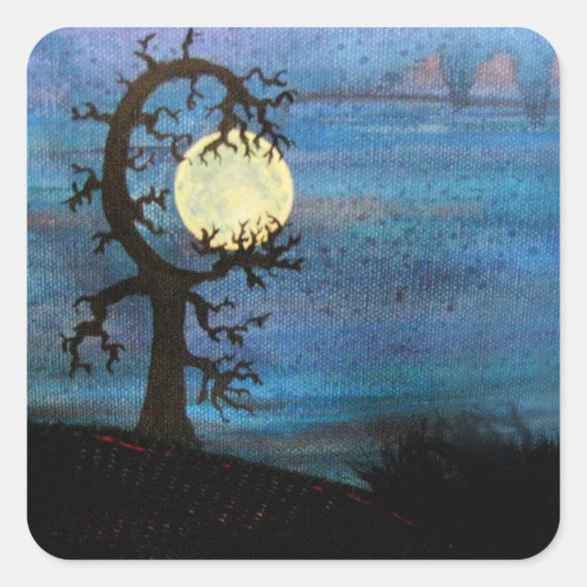 Moon Tree Sticker (Front)