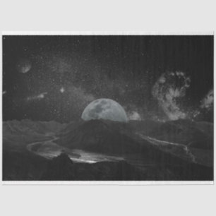 moon universe tissue paper