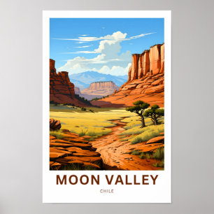 Moon Valley Chile Travel Print