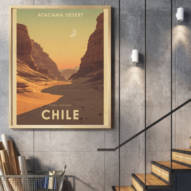 Moon Valley Magic – Vintage Atacama Desert  Poster (Creator Uploaded)