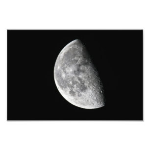 Moon viewed from Yorkton SK. Canada Photo Print
