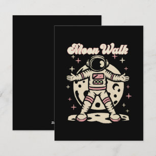 Moon Walk Astronout Holiday Card