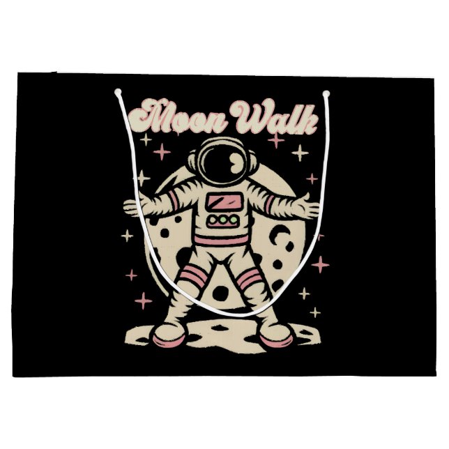 Moon Walk Astronout Large Gift Bag (Back)