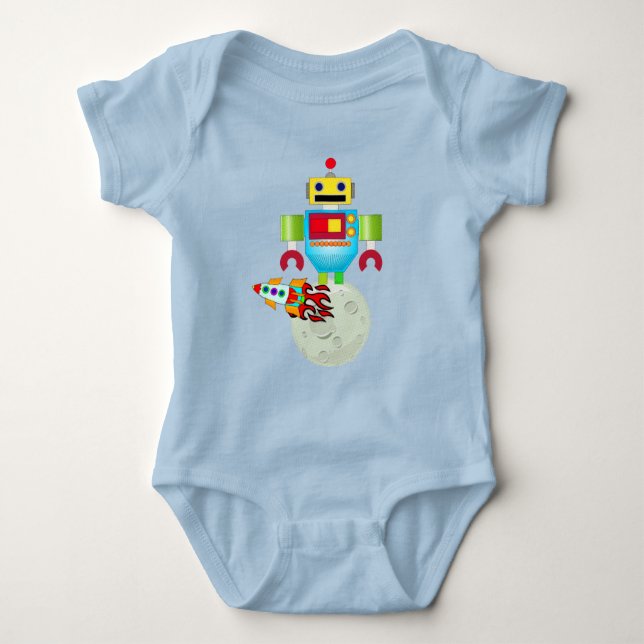 Moon Walk Baby Bodysuit (Front)