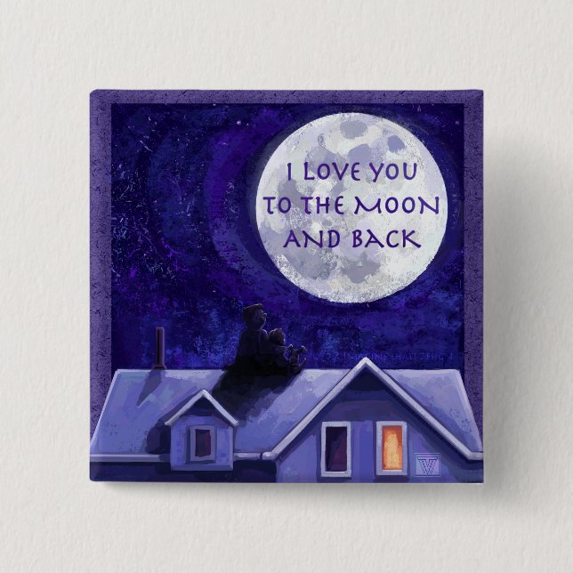 Moon Watch 15 Cm Square Badge (Front)
