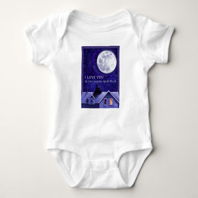 Moon Watch Baby Bodysuit (Front)