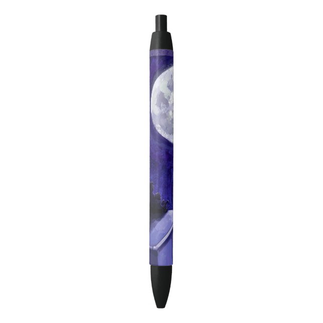 Moon Watch Black Ink Pen (Front Vertical)