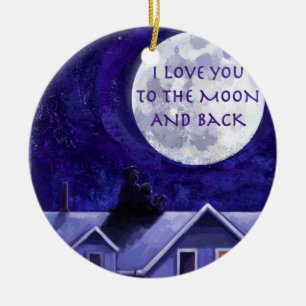 Moon Watch Ceramic Tree Decoration