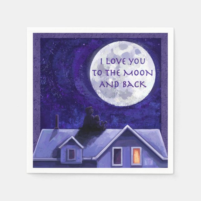Moon Watch Napkin (Front)