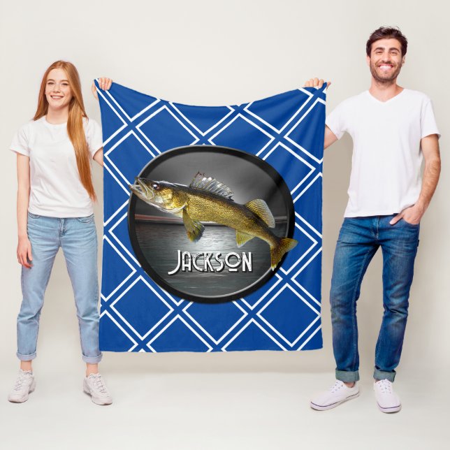 Moon Water & Walleye Pike   Fleece Blanket (In Situ)