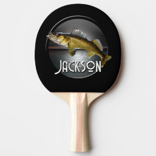 Moon Water & Walleye Pike   Ping Pong Paddle