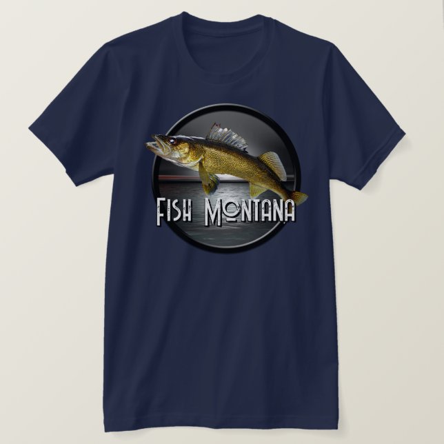 Moon Water & Walleye Pike   T-Shirt (Design Front)
