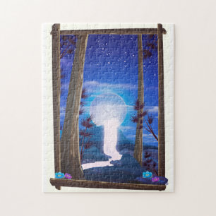 Moon Waterfall Jigsaw Puzzle
