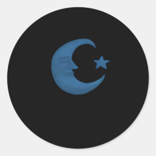 Moon Whimsigoth Classic Round Sticker