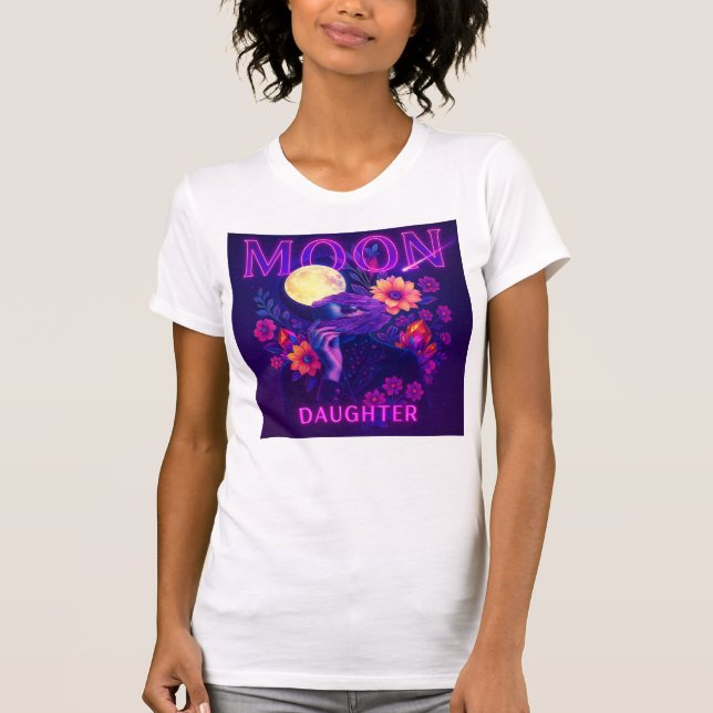 Moon Whispers – Mystical Lunar Dreamer Art  T-Shirt (Front)