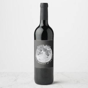 Moon Wine Personalised Wine Label