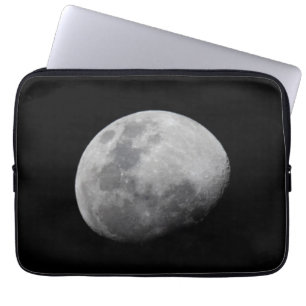 Moon with Black Sky   Zambia, South Luangwa Laptop Sleeve