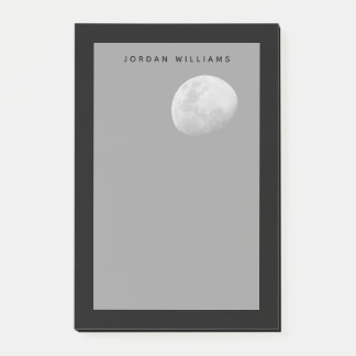 Moon with Black Sky | Zambia, South Luangwa Post-it Notes