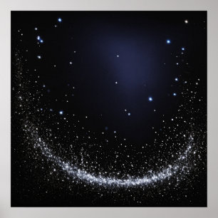 MOON WITH STAR POSTER