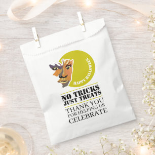 Moon Wolf, Halloween Party Favour Bag