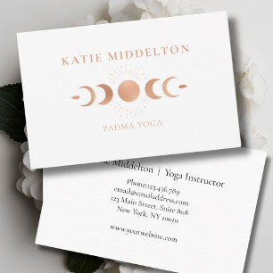 Moon Yoga Reiki Wellness Business Card